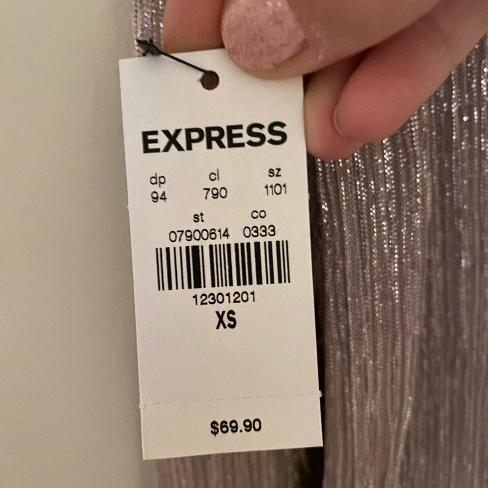 Express pink sparkly dress